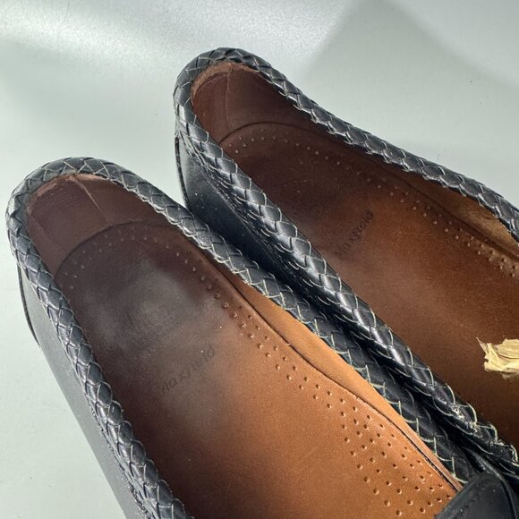 Allen Edmonds Stowe Tassel Loafers Black Leather Made in USA Mens Size 12 - Picture 12 of 15